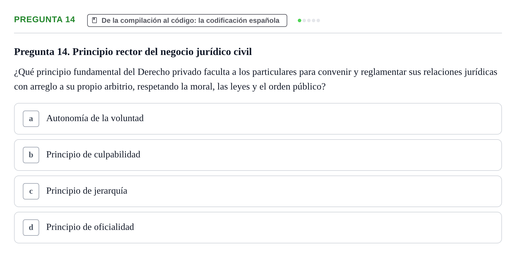 Enunciado: Pregunta 14