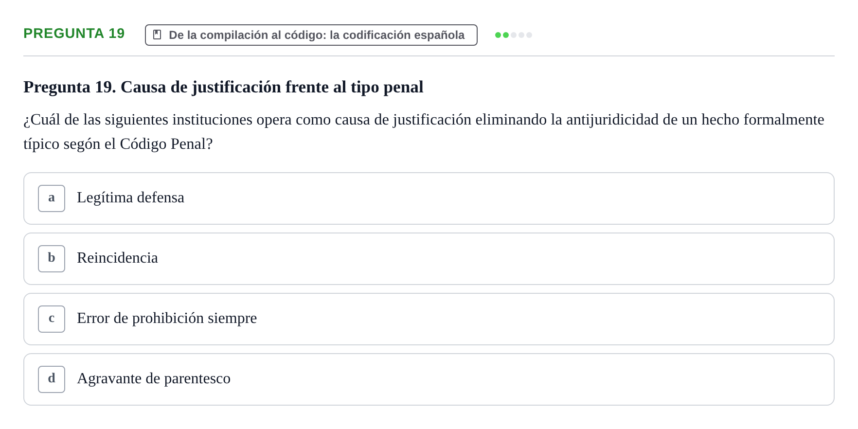 Enunciado: Pregunta 19