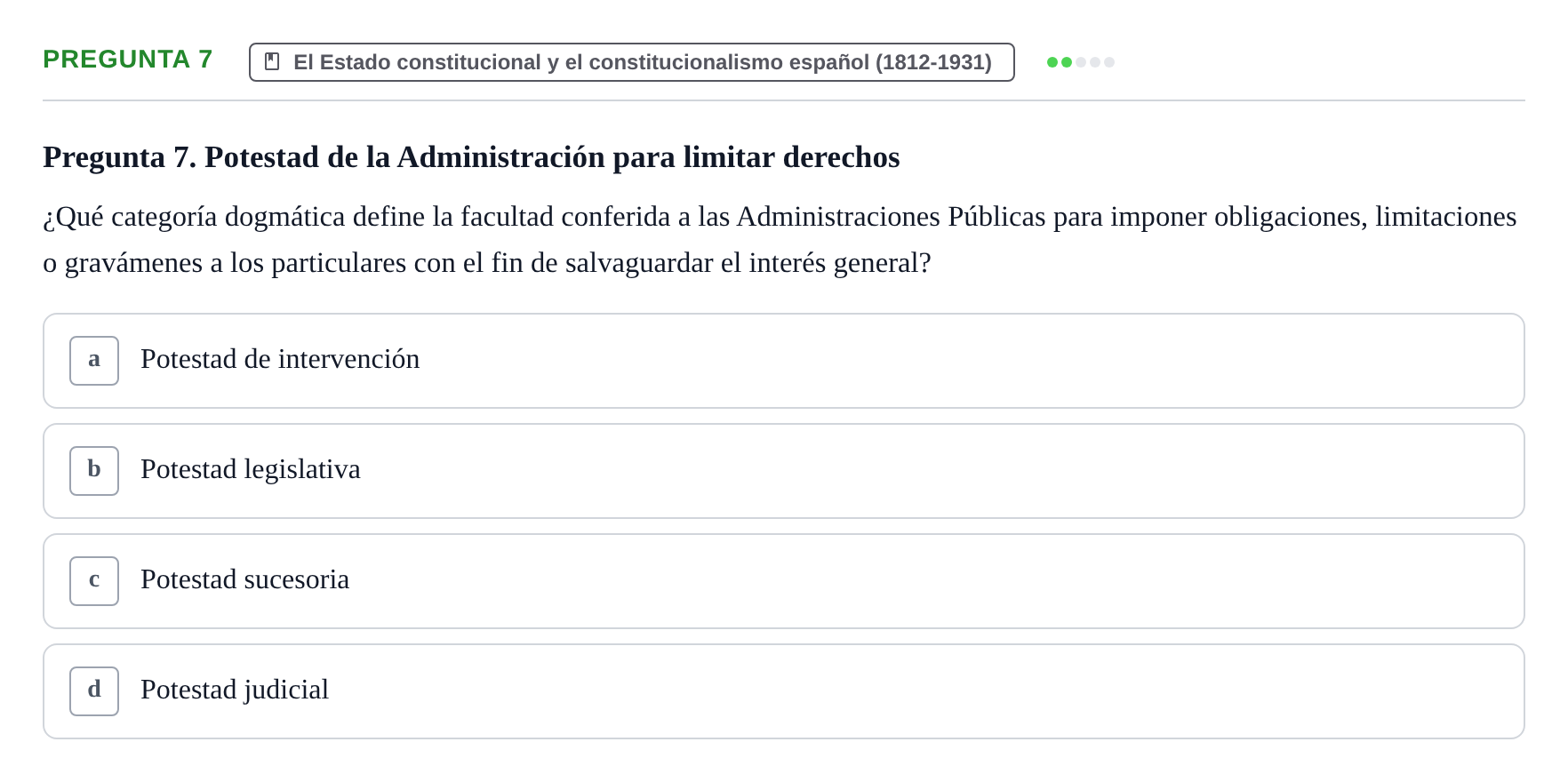 Enunciado: Pregunta 7