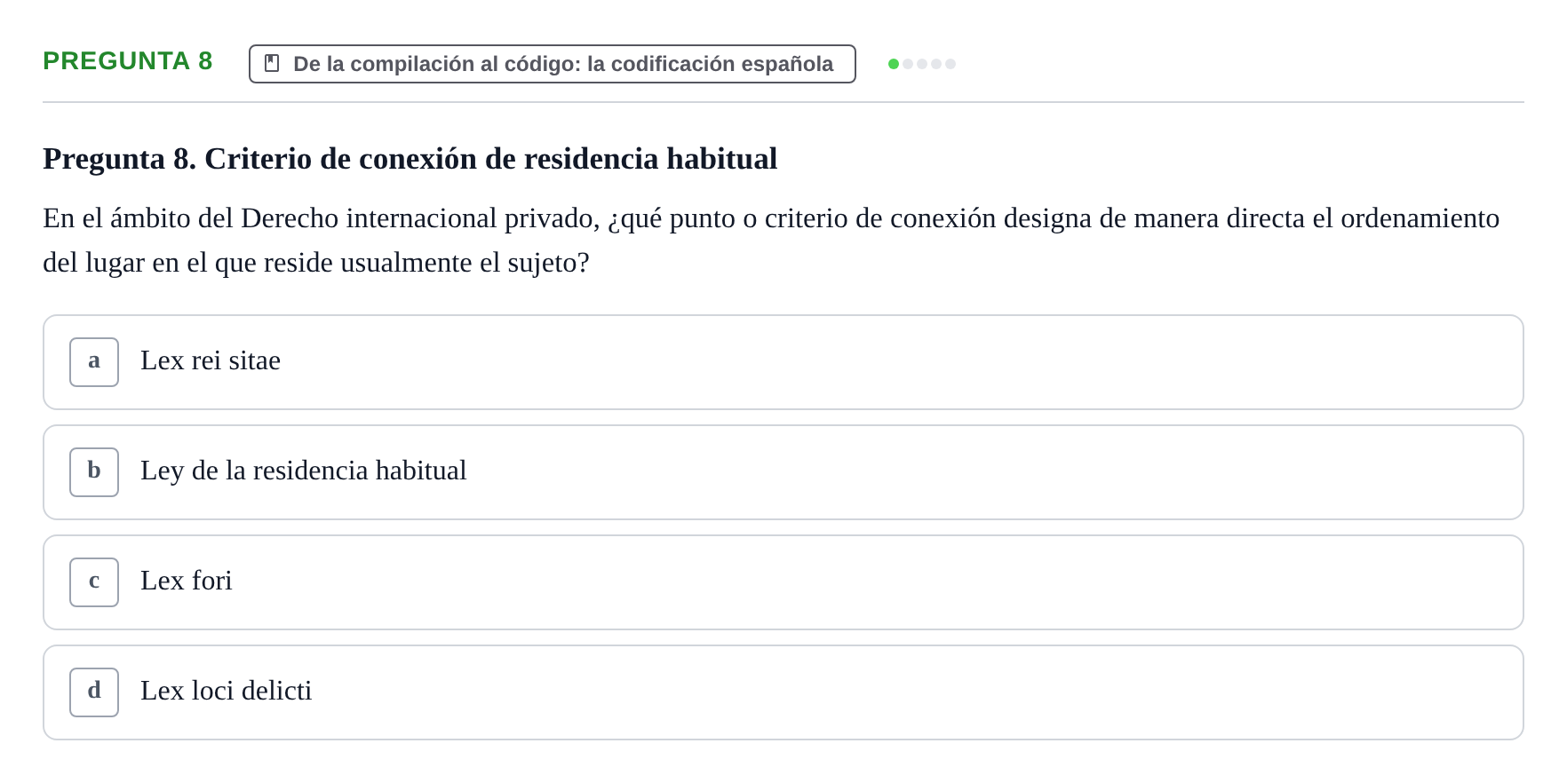 Enunciado: Pregunta 8