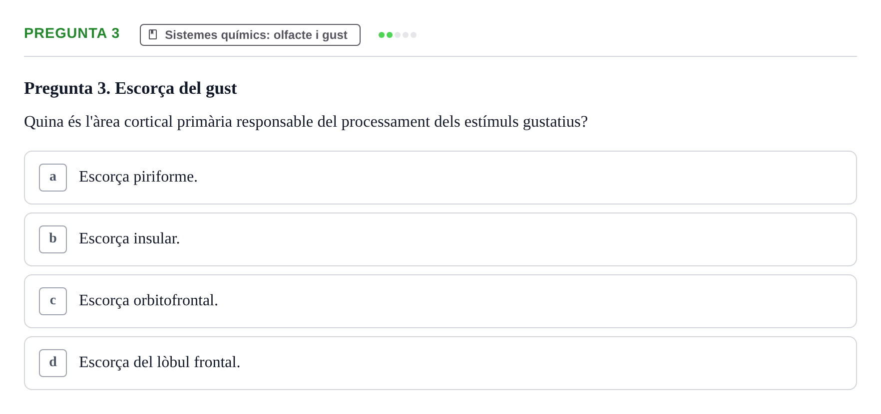 Enunciado: Pregunta 3 · Psicofisiología UB Examen Parcial Q2. Psicofisiologia