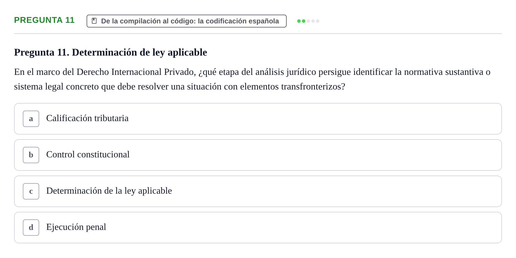 Enunciado: Pregunta 11