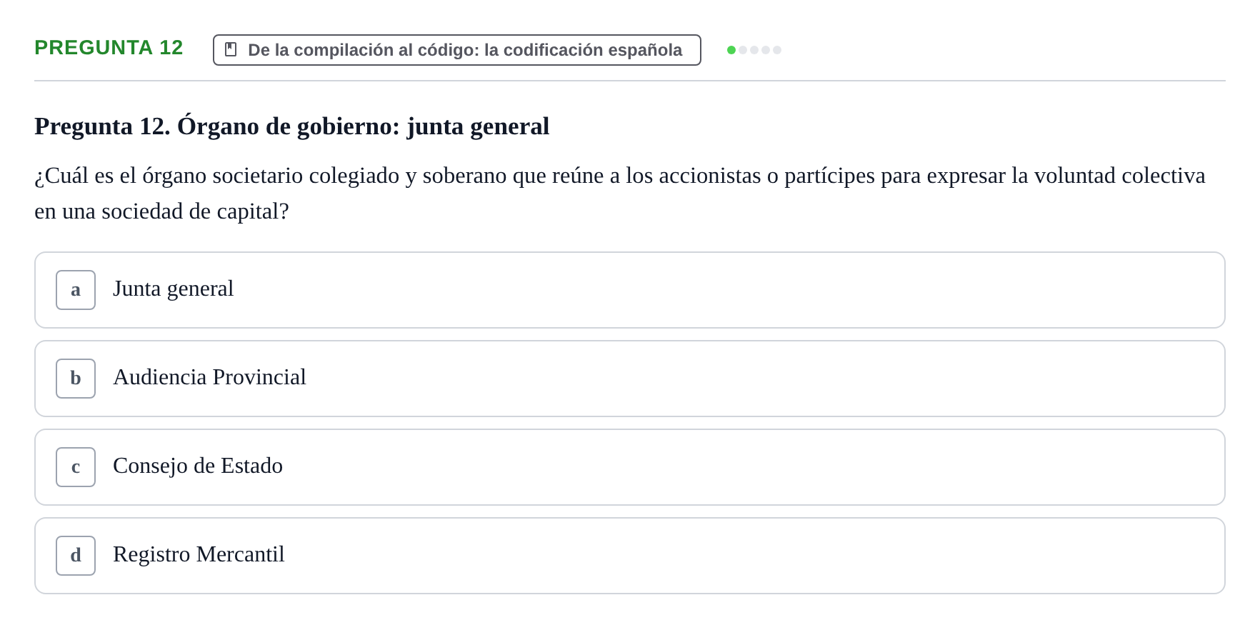 Enunciado: Pregunta 12