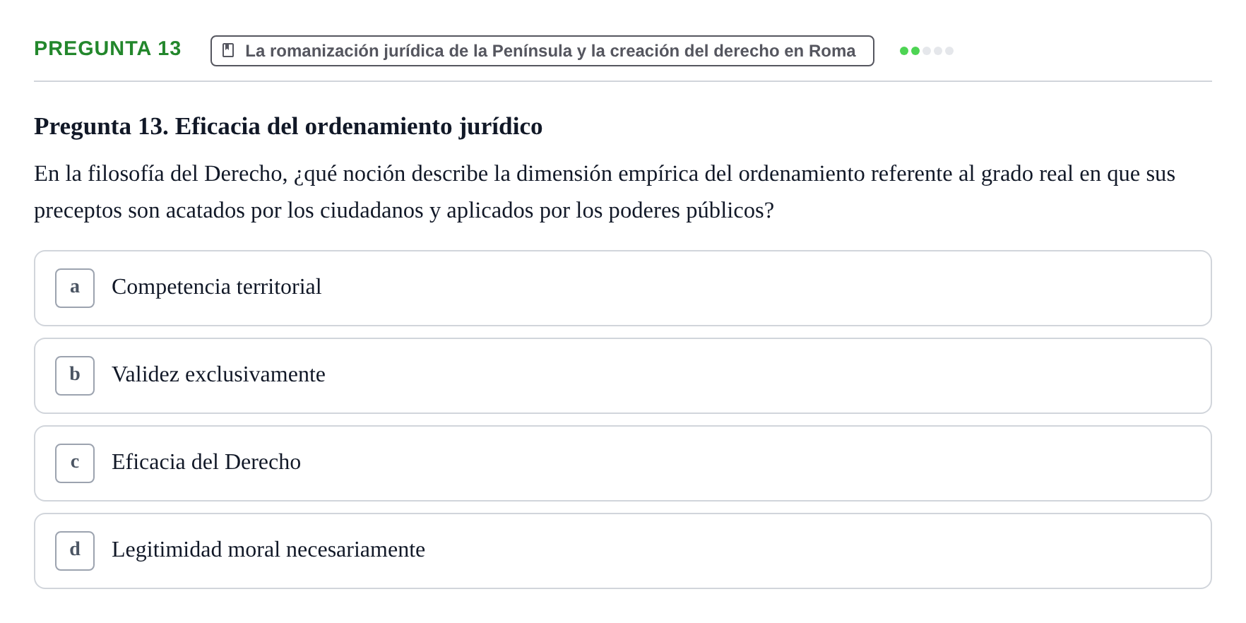 Enunciado: Pregunta 13