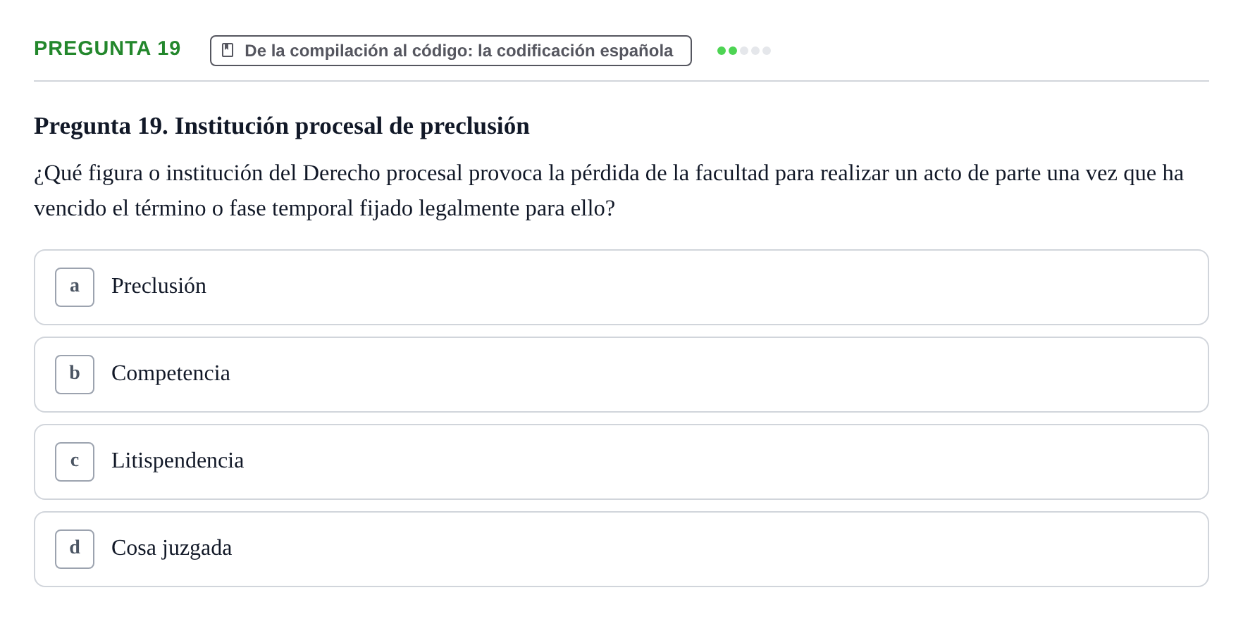 Enunciado: Pregunta 19