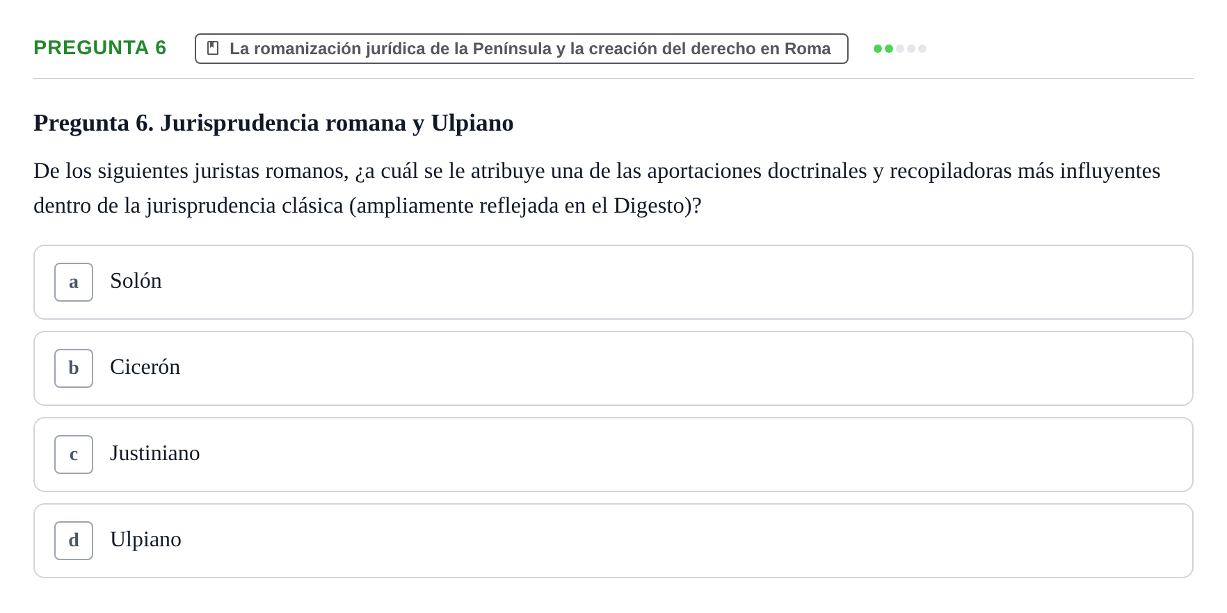 Enunciado: Pregunta 6