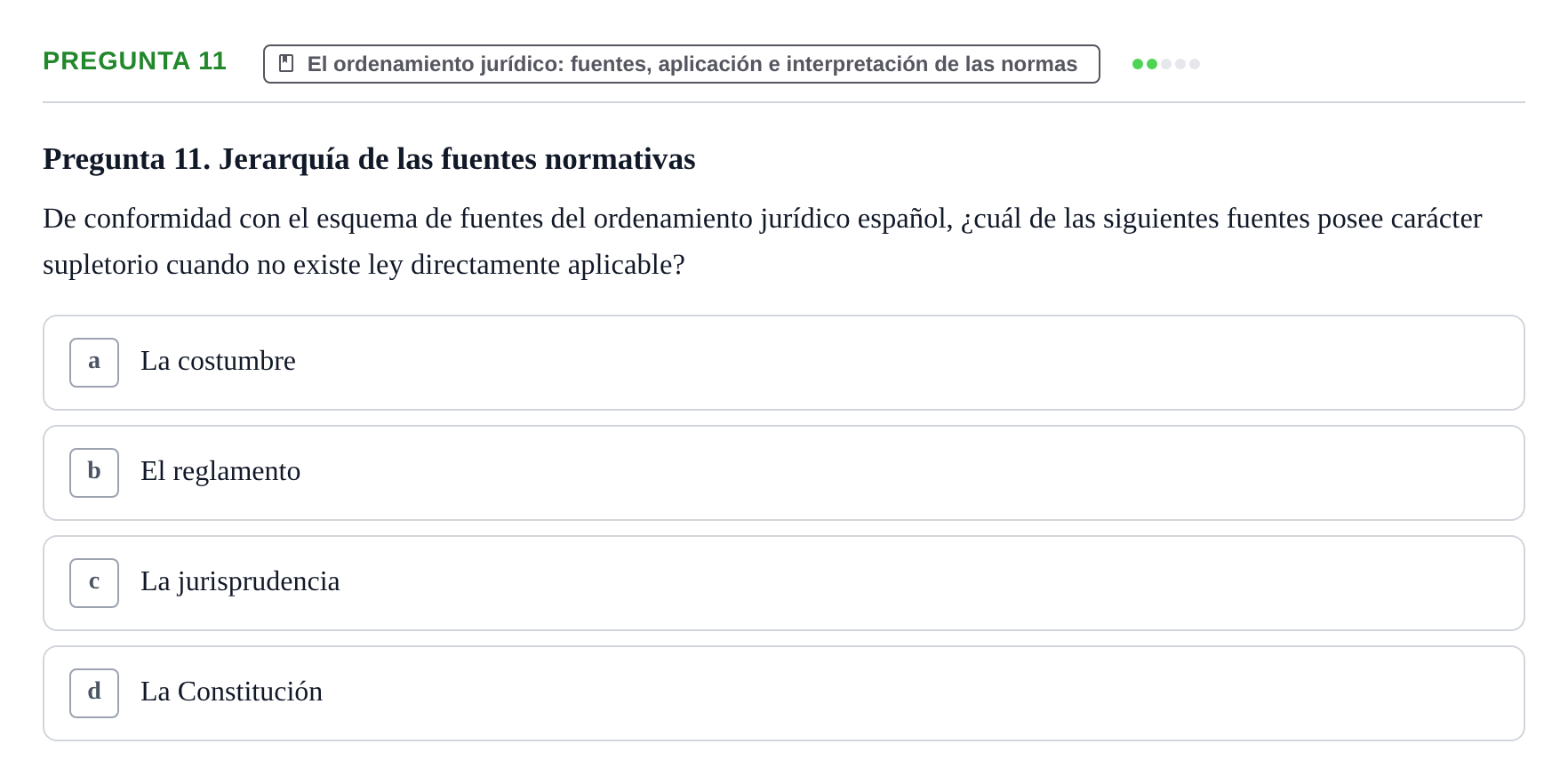 Enunciado: Pregunta 11
