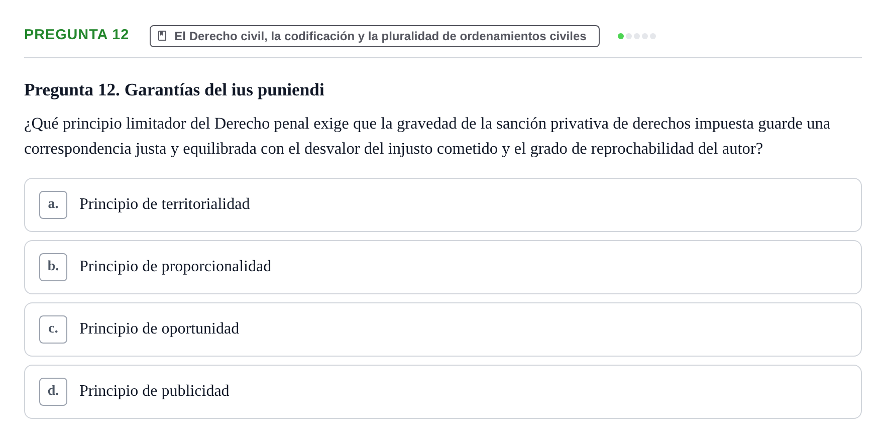 Enunciado: Pregunta 12