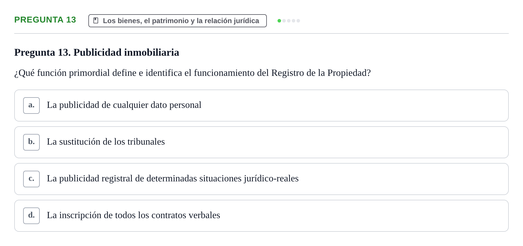 Enunciado: Pregunta 13