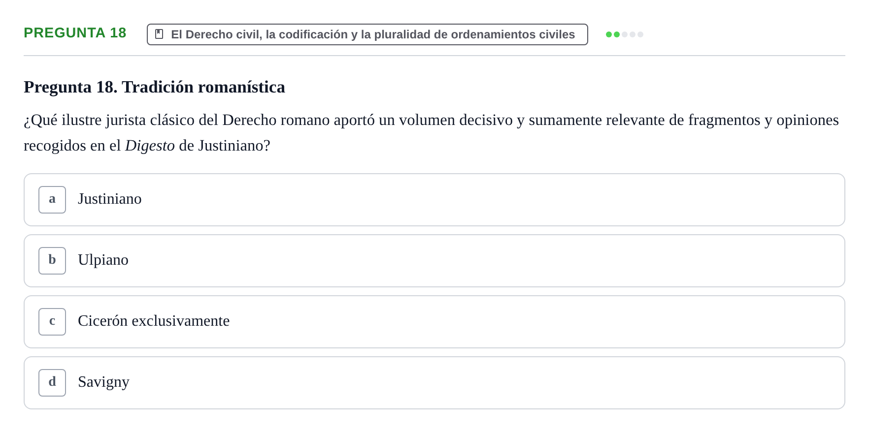 Enunciado: Pregunta 18