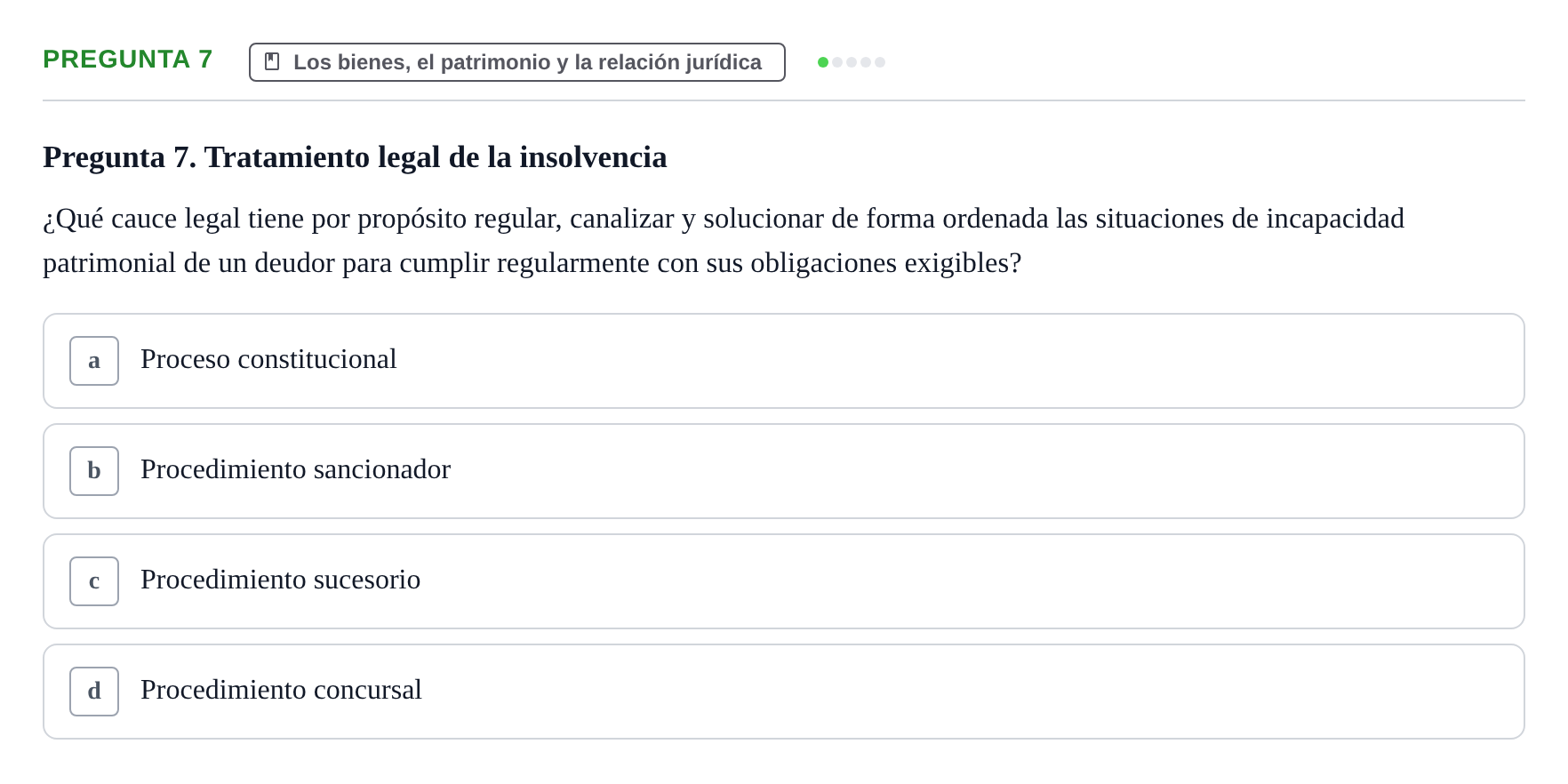 Enunciado: Pregunta 7