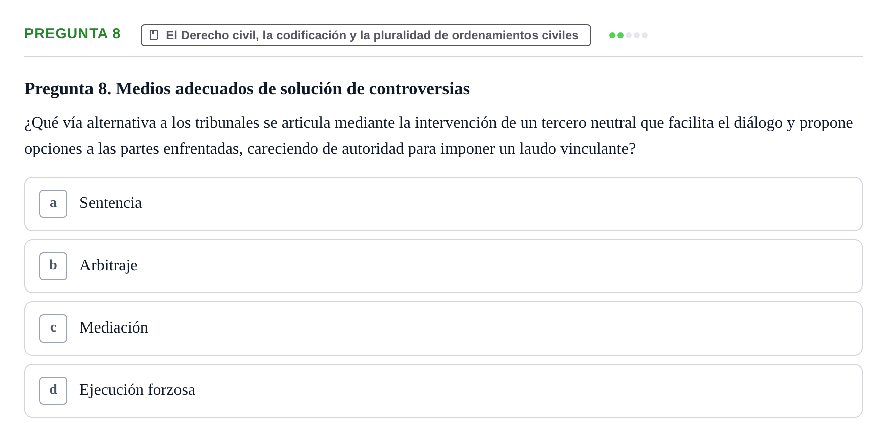 Enunciado: Pregunta 8