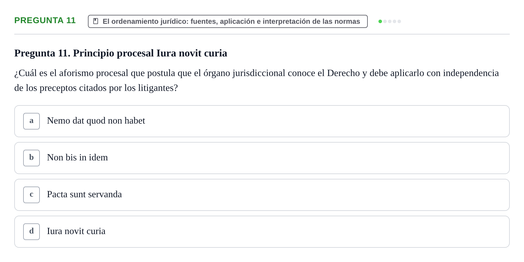 Enunciado: Pregunta 11
