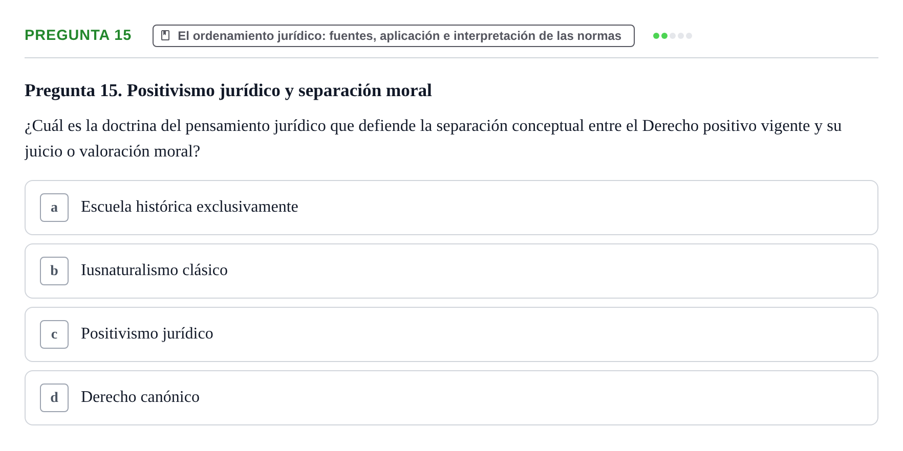 Enunciado: Pregunta 15