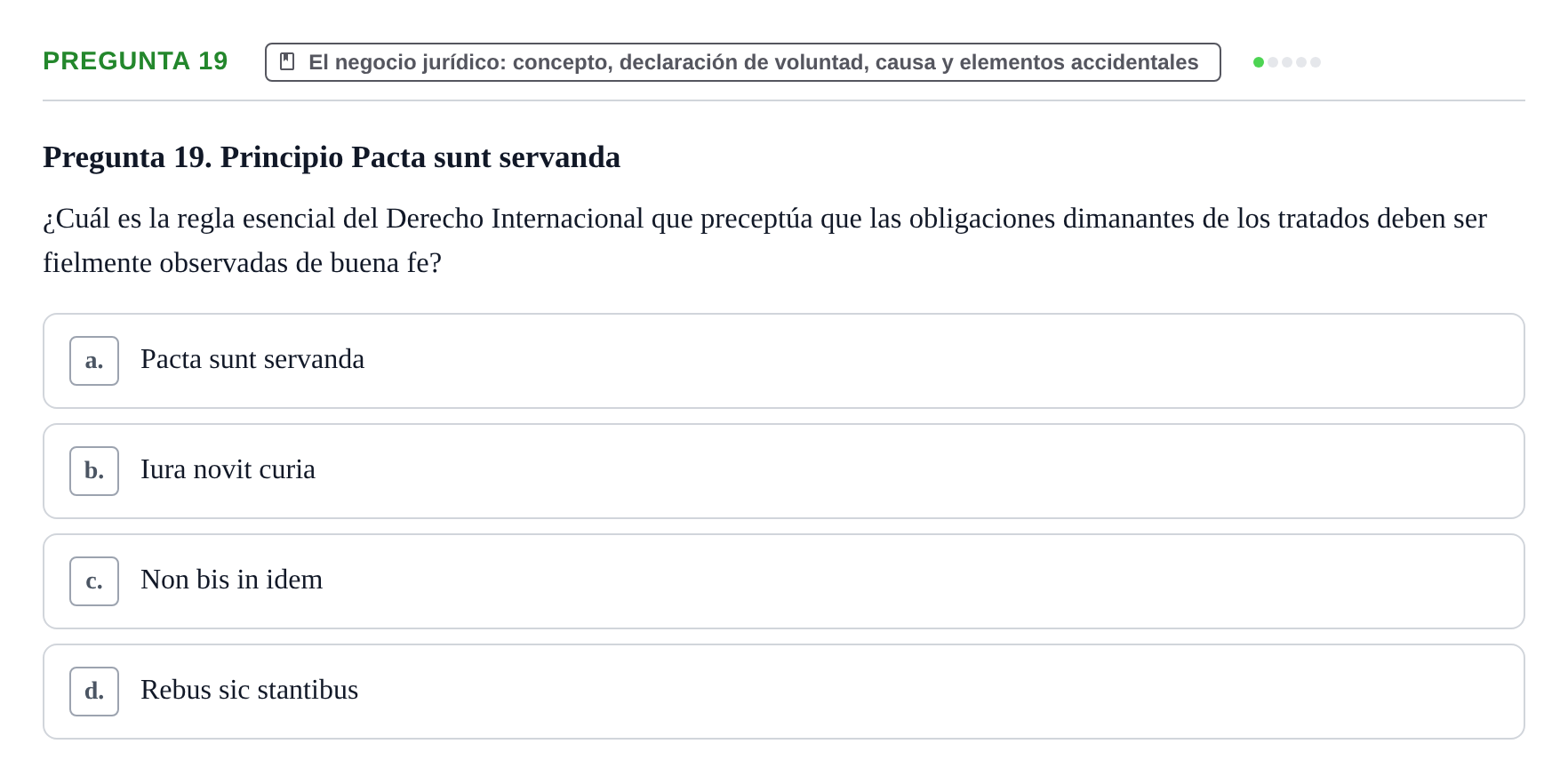 Enunciado: Pregunta 19