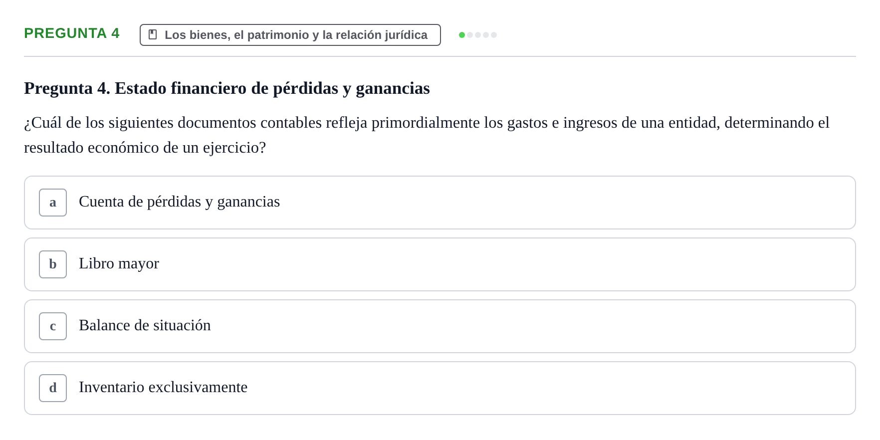 Enunciado: Pregunta 4