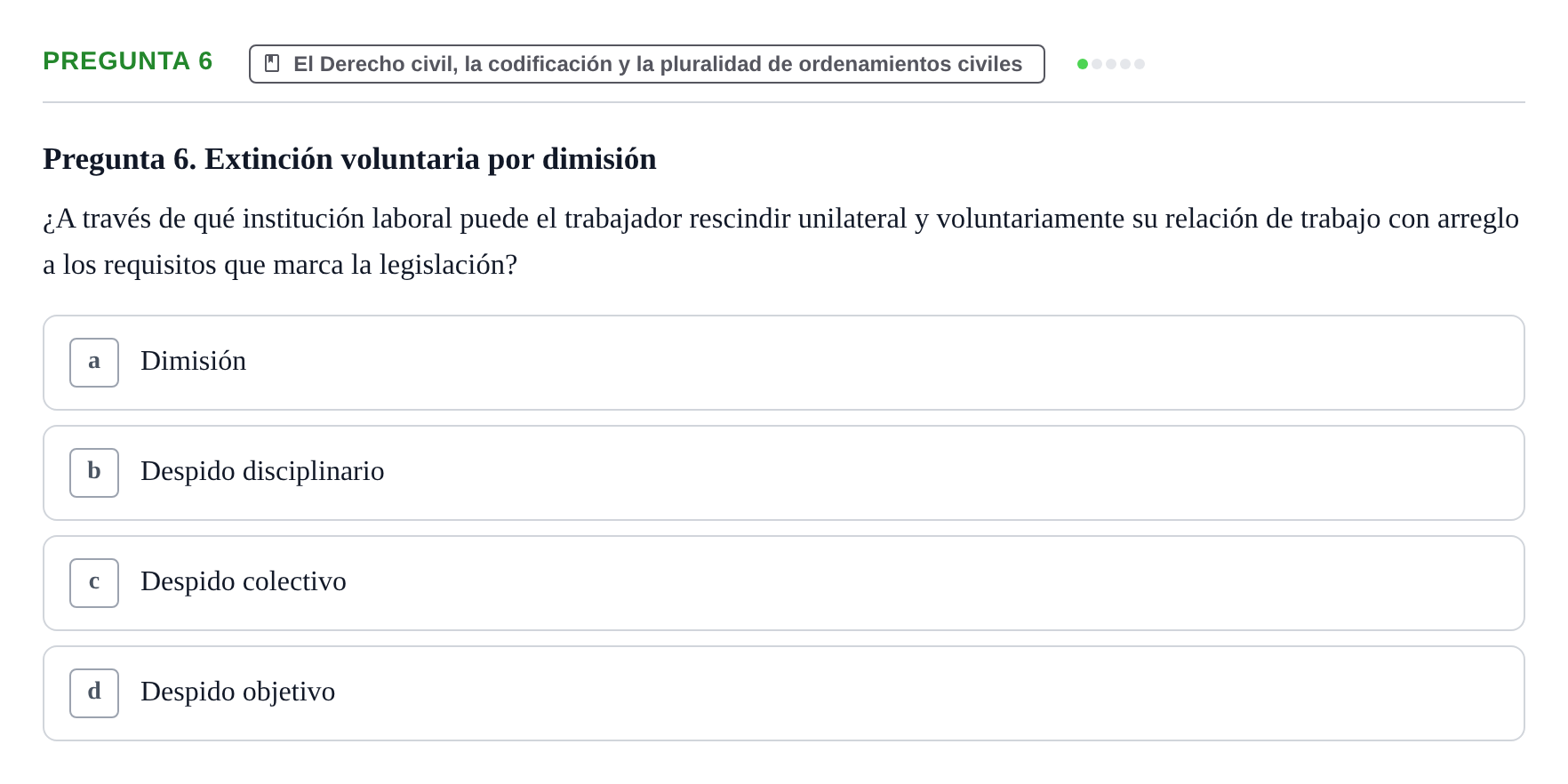 Enunciado: Pregunta 6