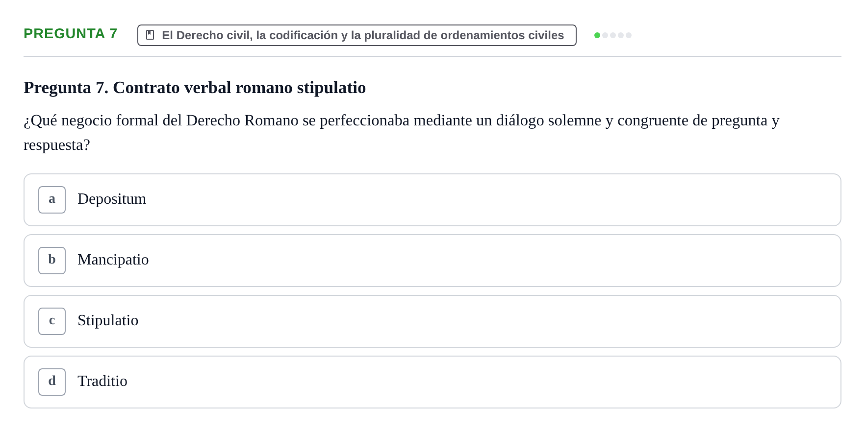 Enunciado: Pregunta 7