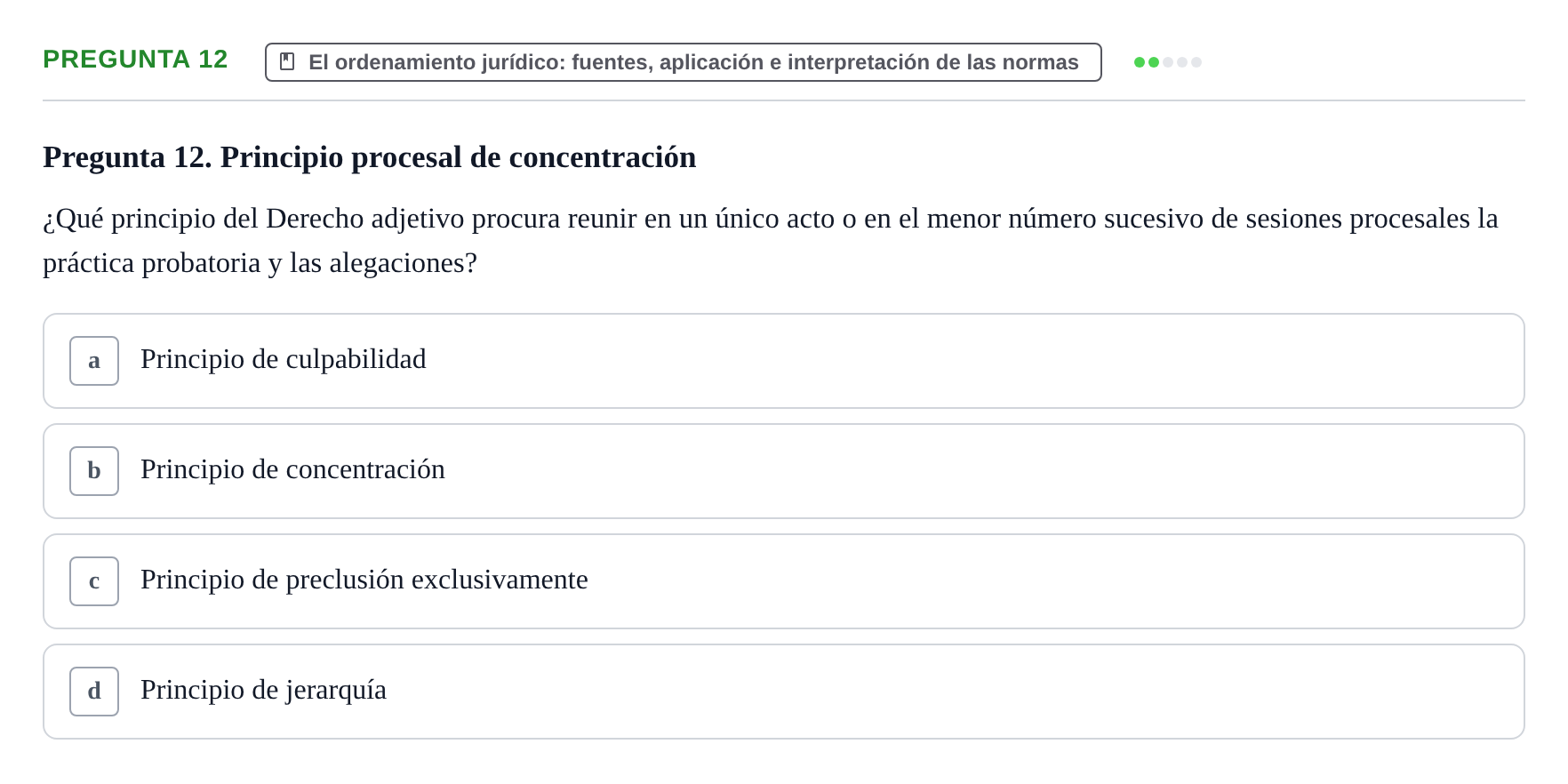 Enunciado: Pregunta 12