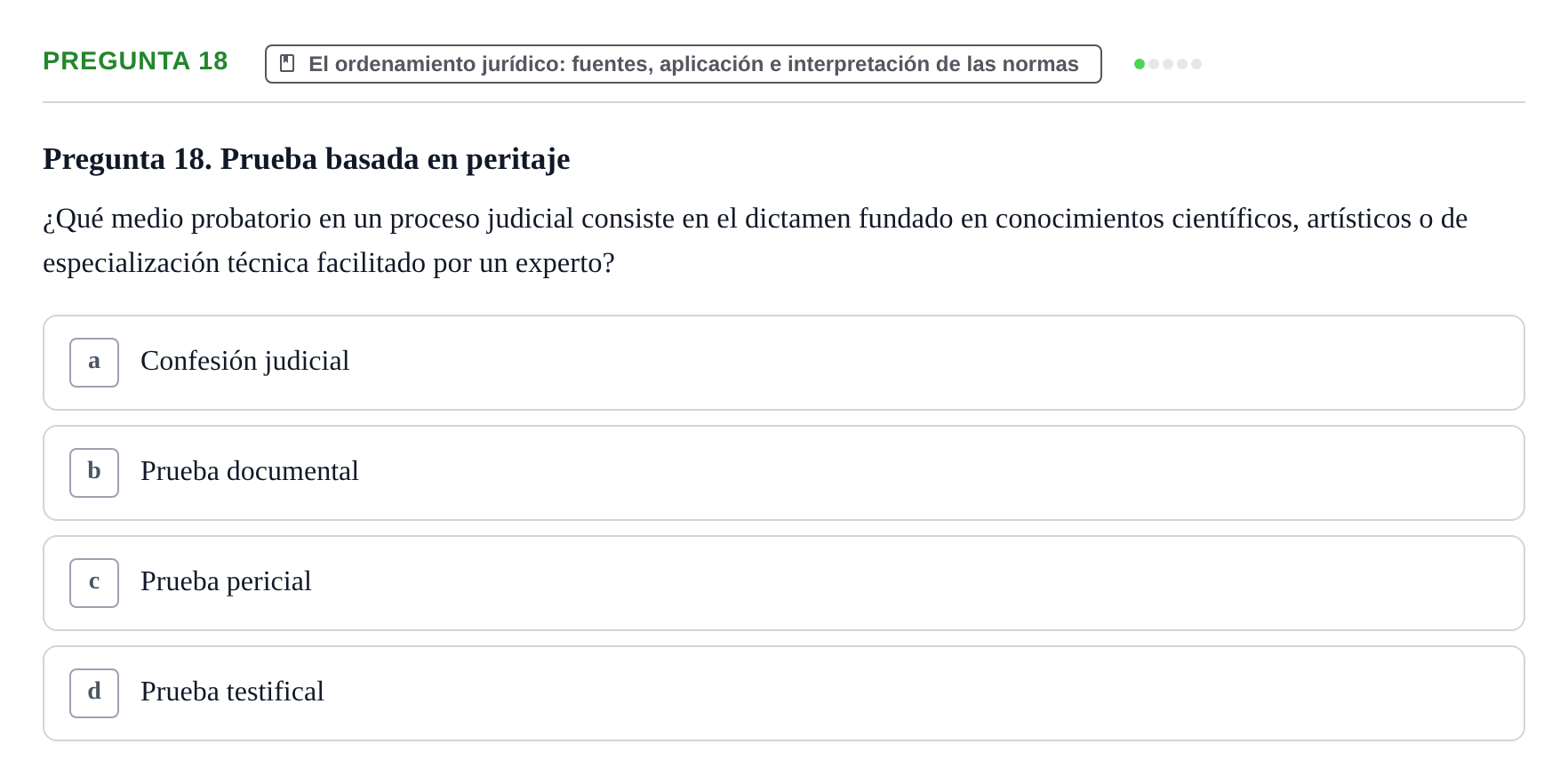 Enunciado: Pregunta 18
