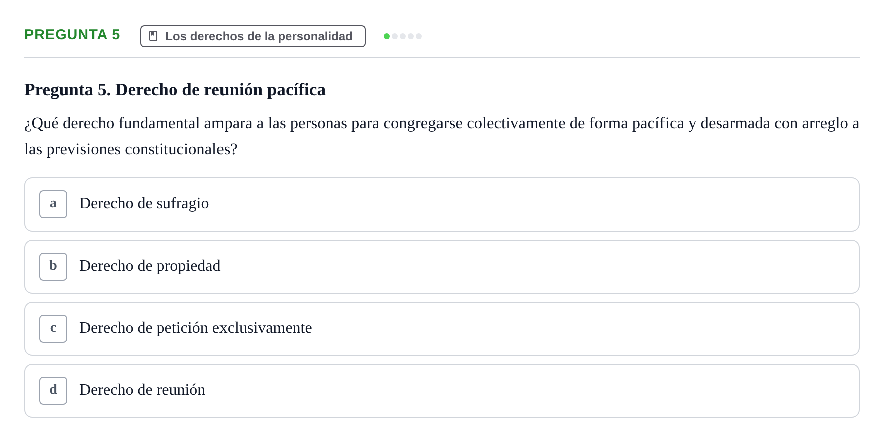 Enunciado: Pregunta 5