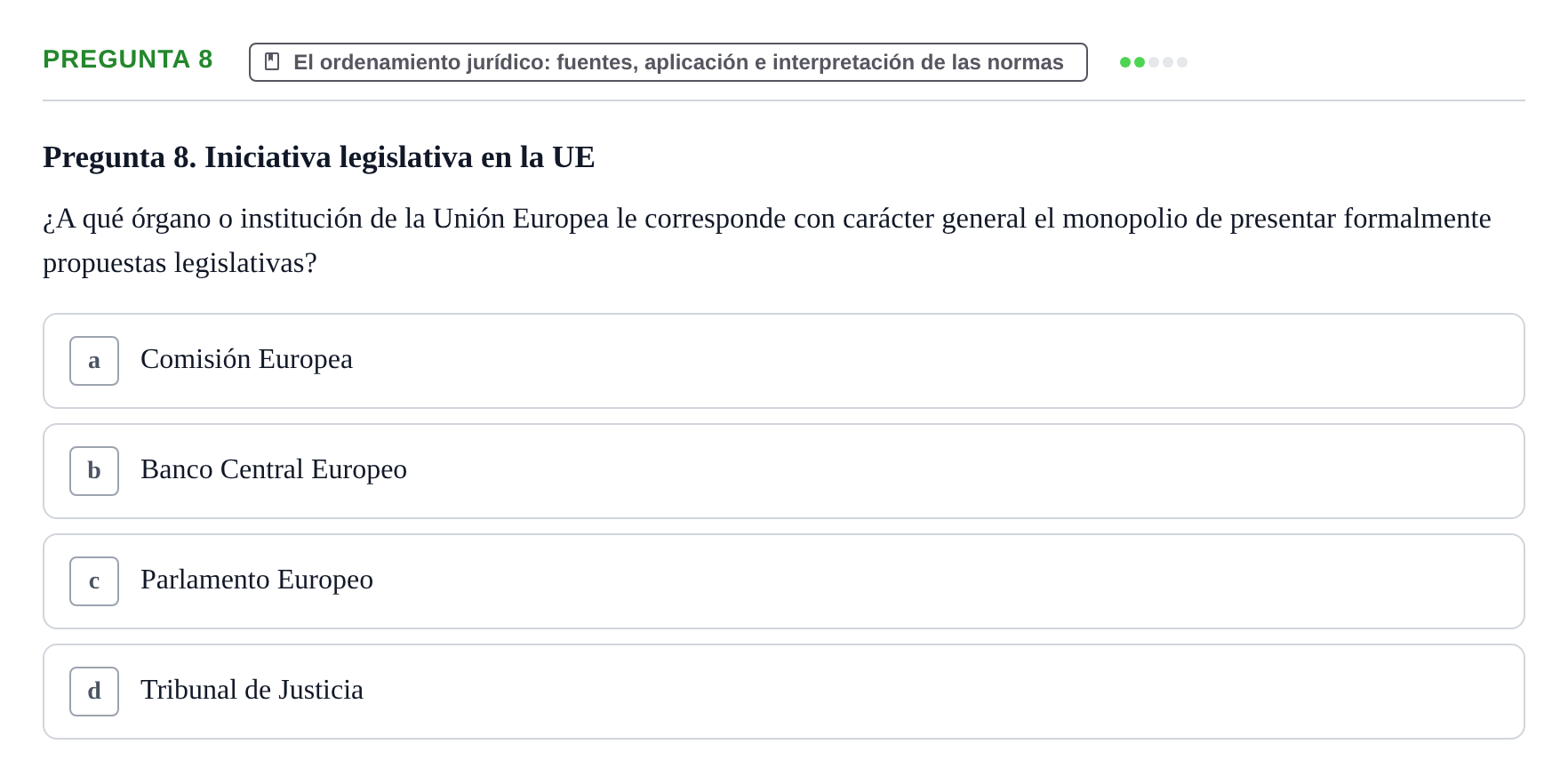 Enunciado: Pregunta 8