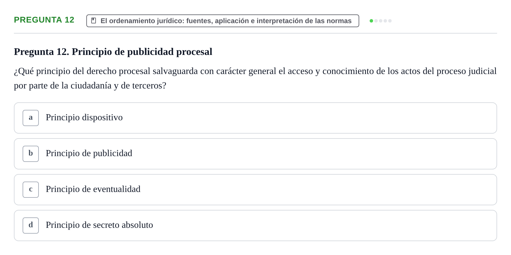 Enunciado: Pregunta 12