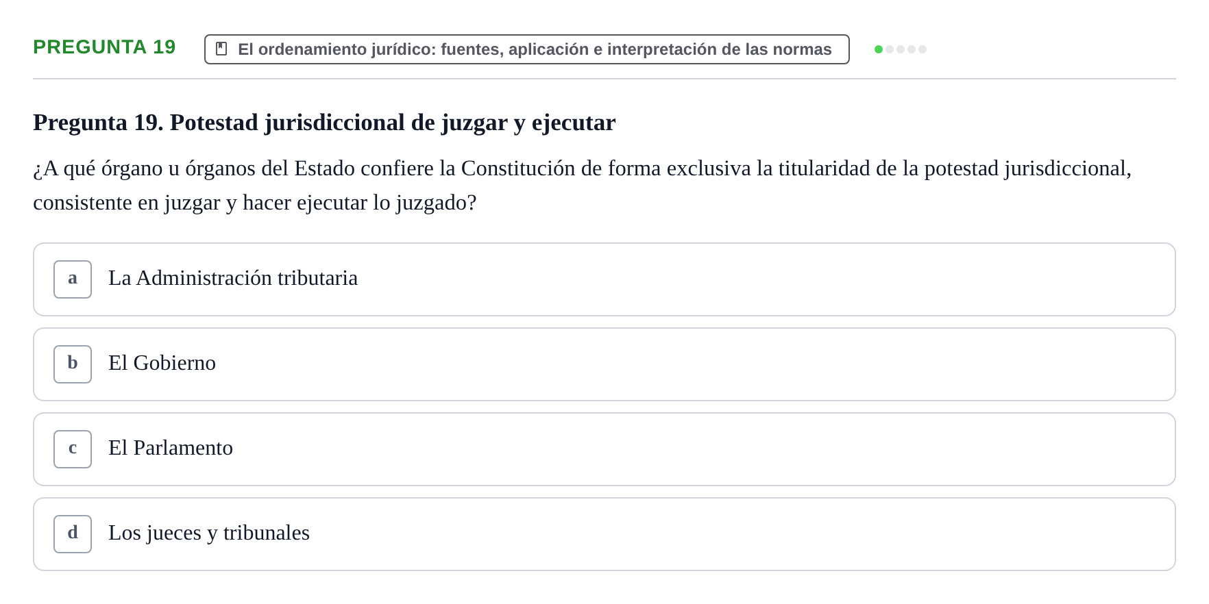 Enunciado: Pregunta 19