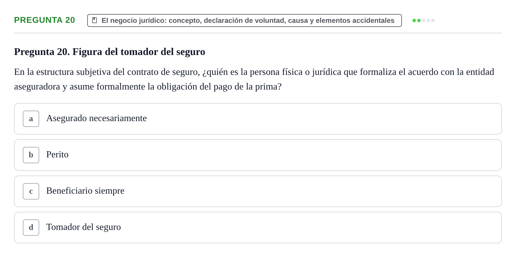 Enunciado: Pregunta 20