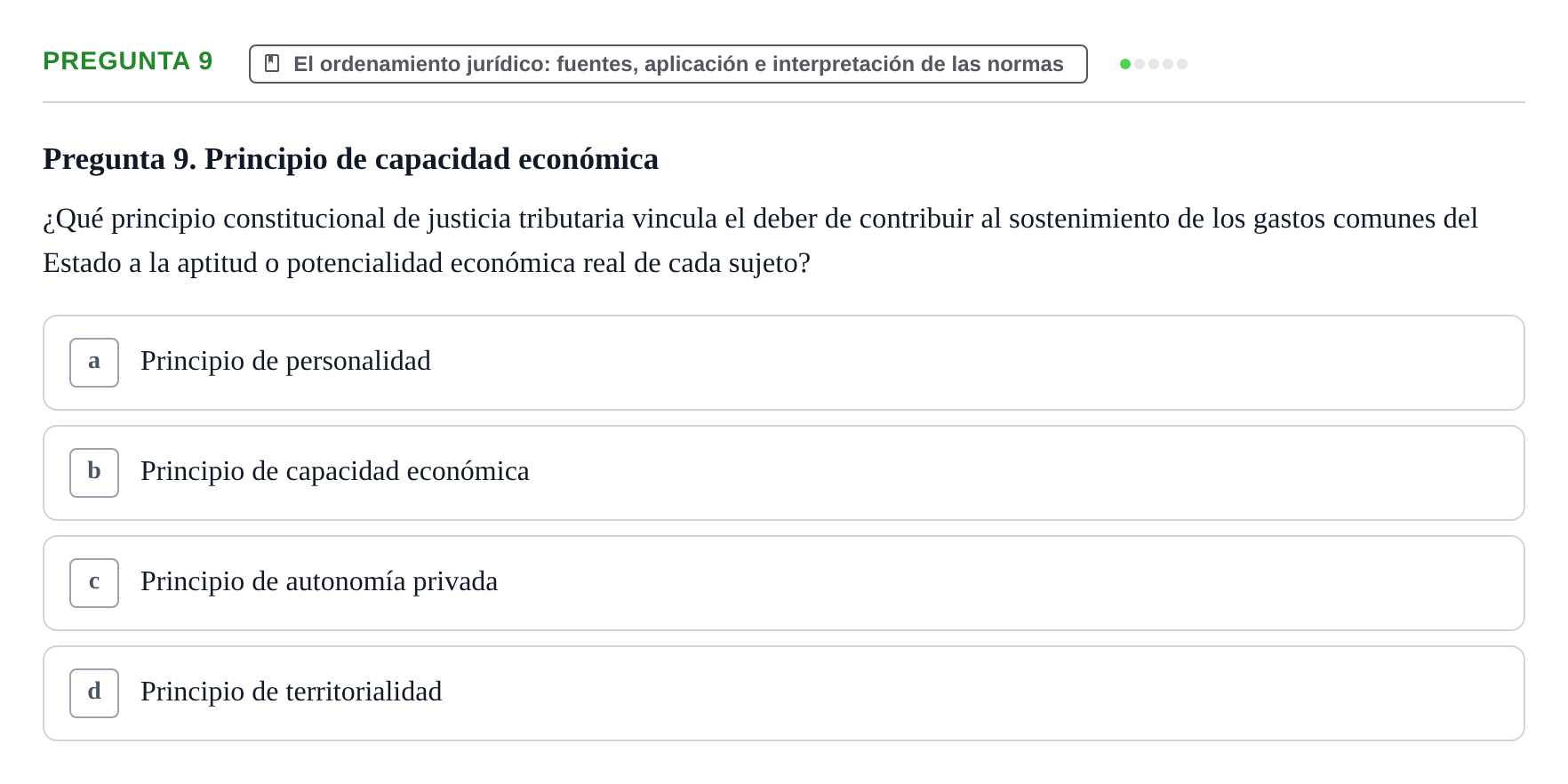Enunciado: Pregunta 9