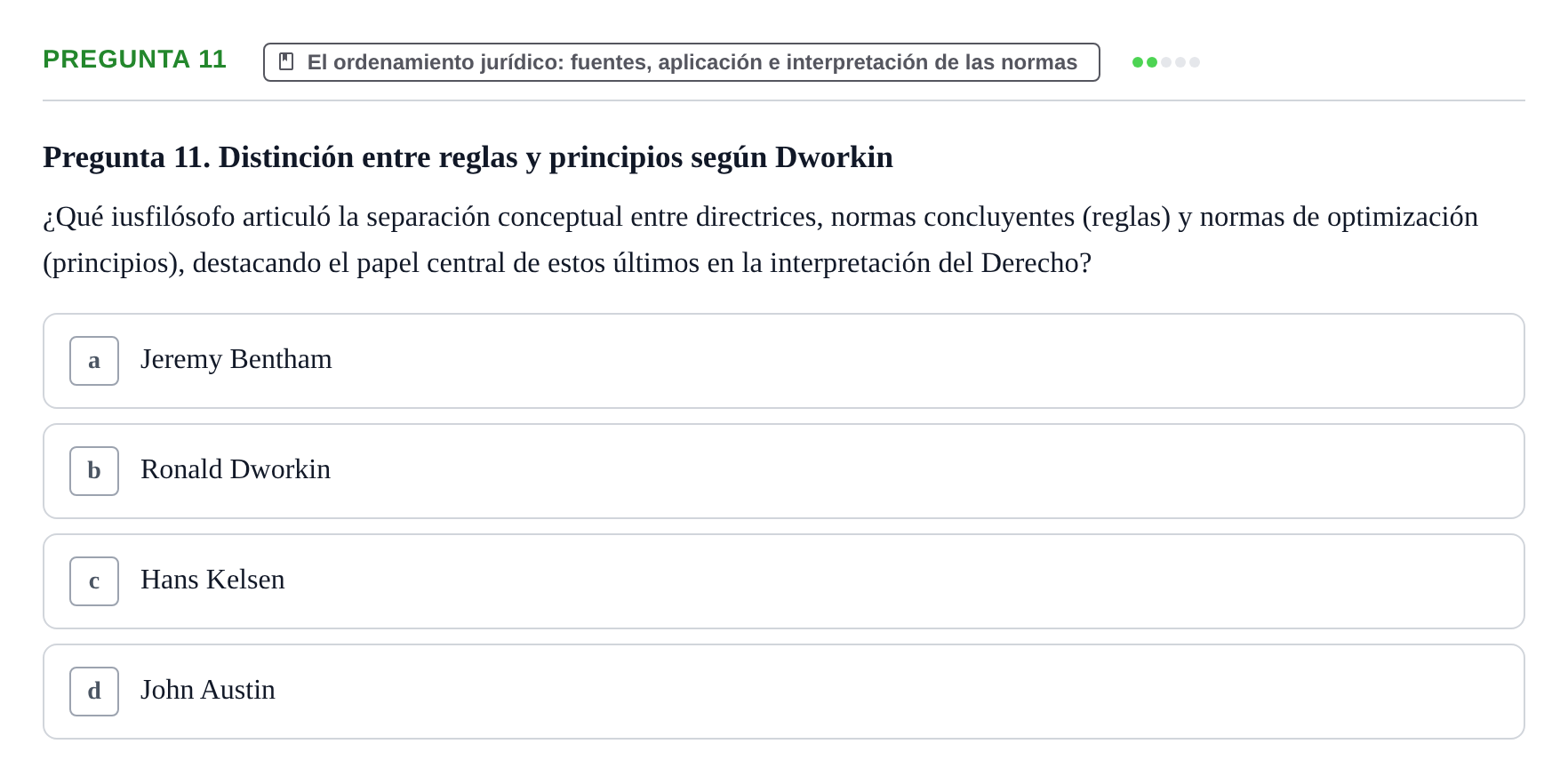 Enunciado: Pregunta 11