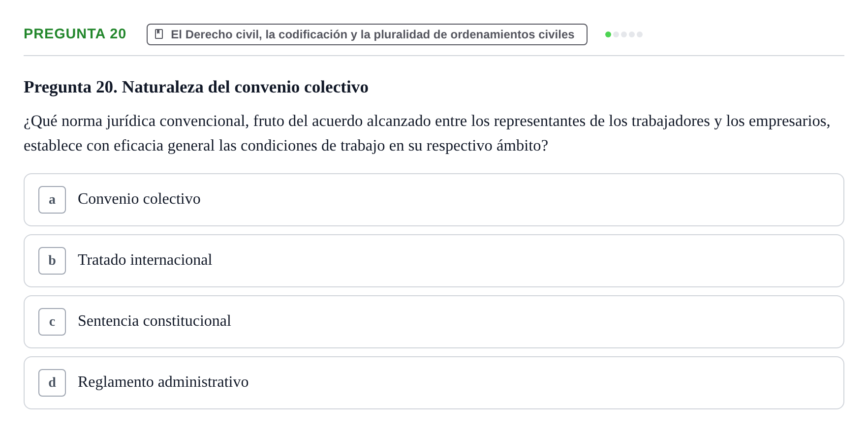 Enunciado: Pregunta 20