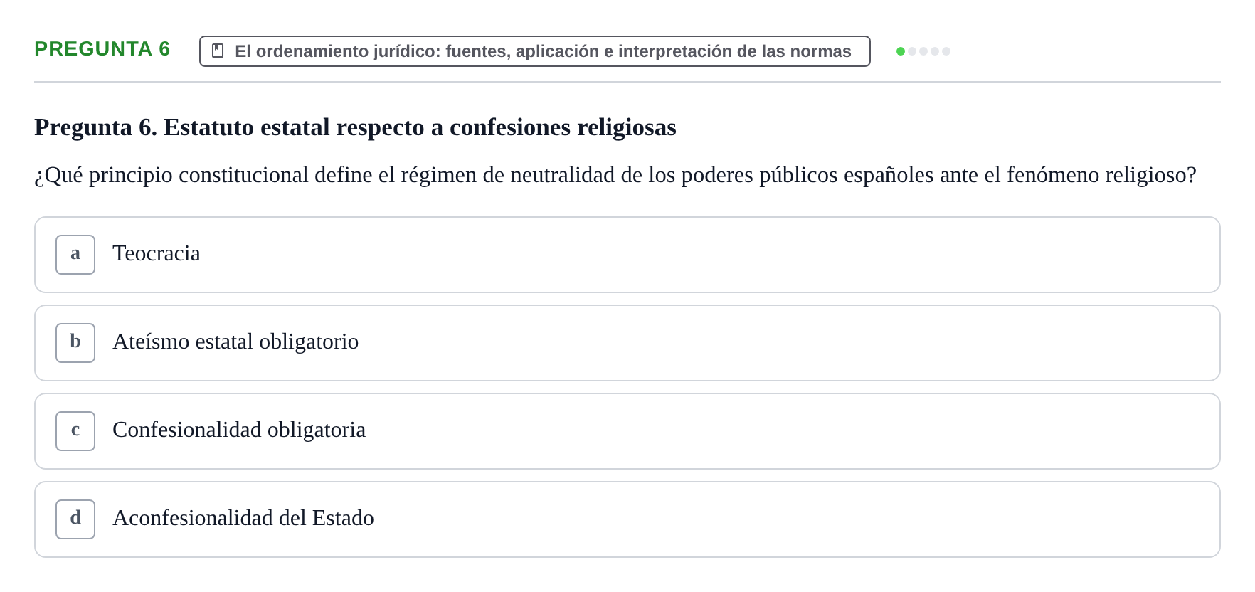 Enunciado: Pregunta 6