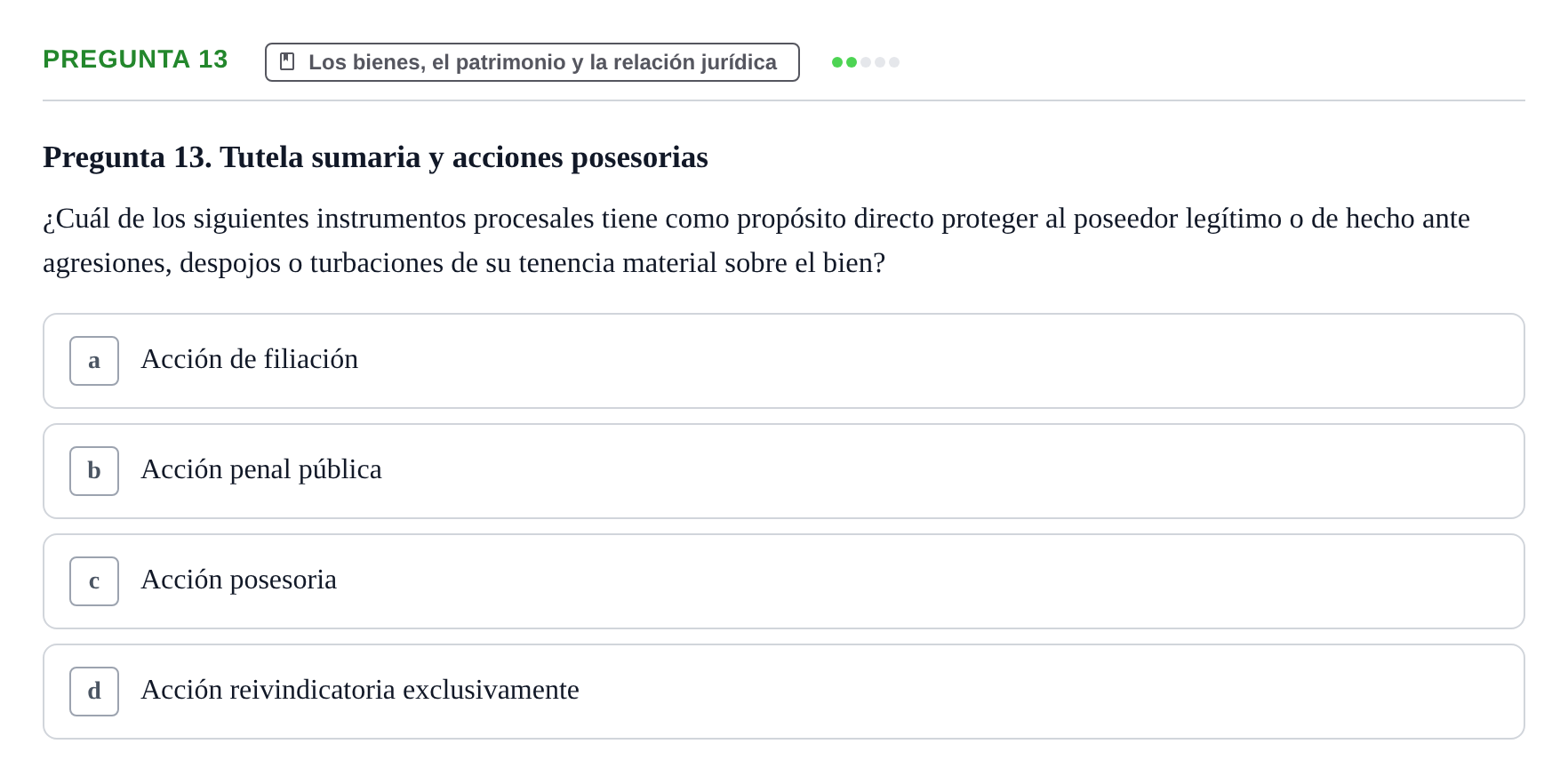 Enunciado: Pregunta 13