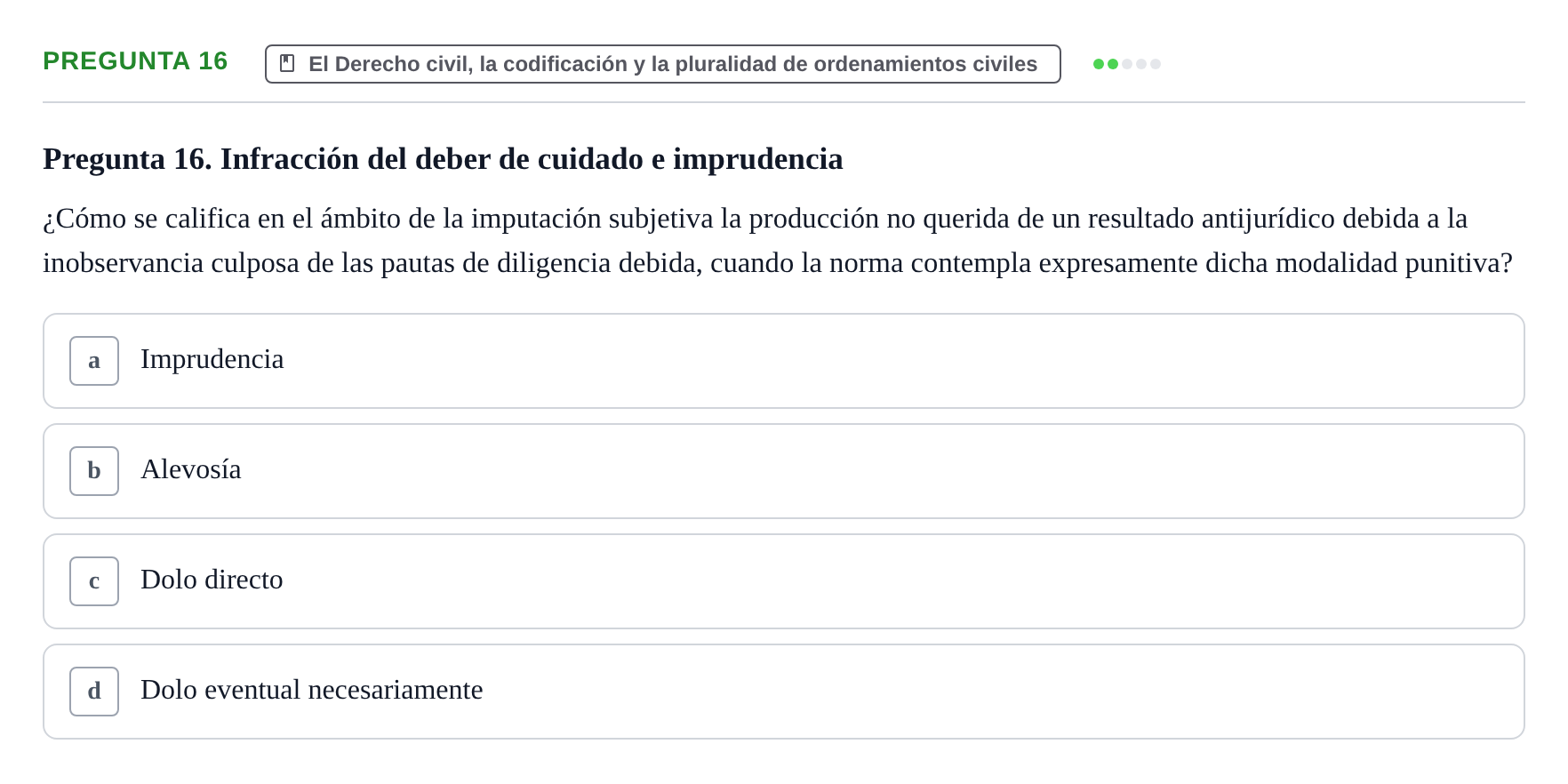 Enunciado: Pregunta 16