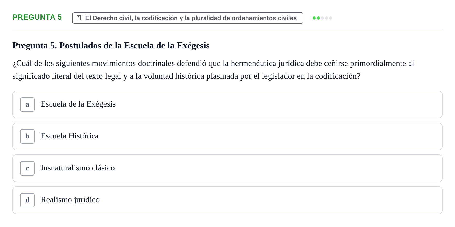 Enunciado: Pregunta 5