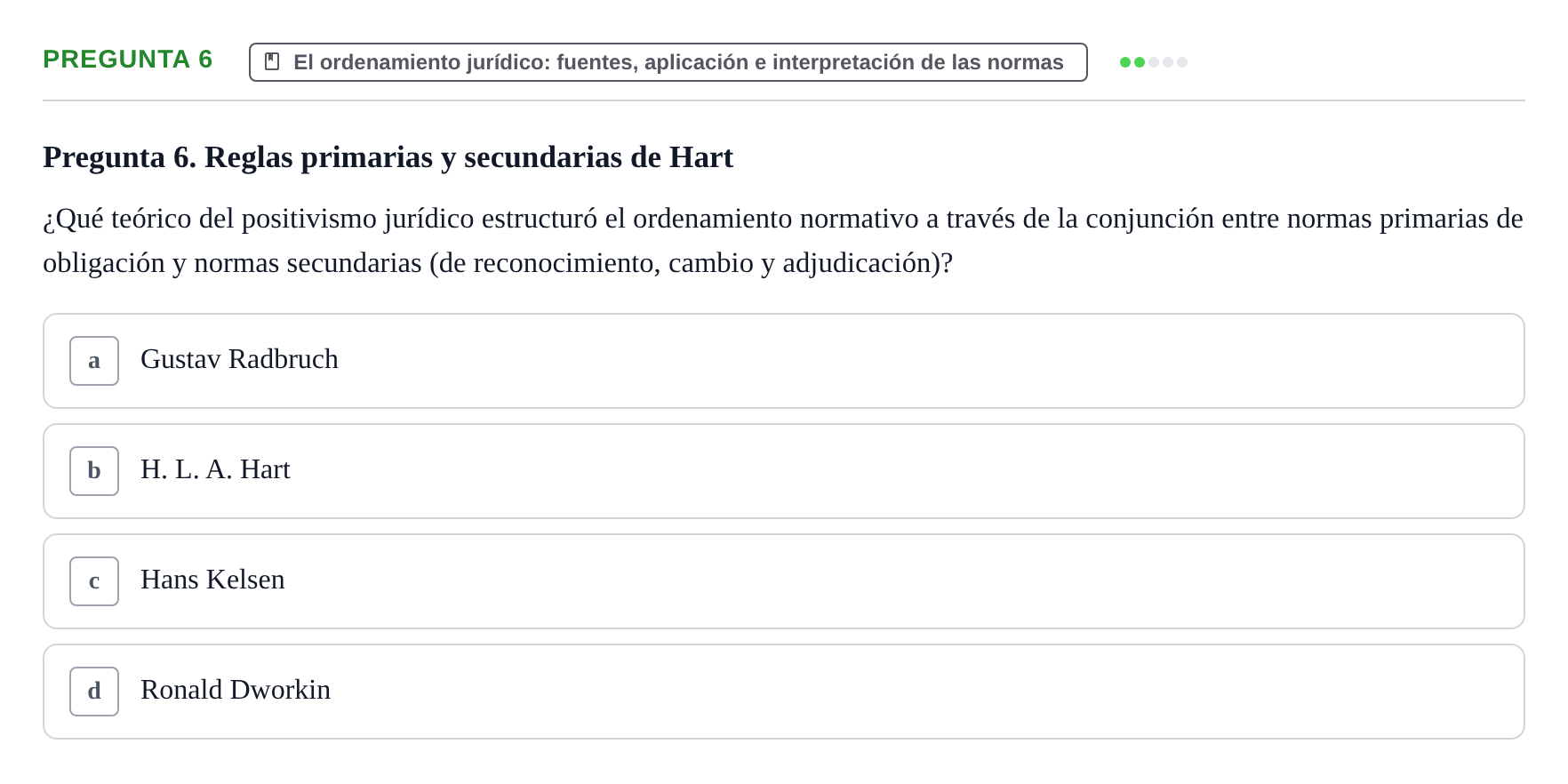 Enunciado: Pregunta 6