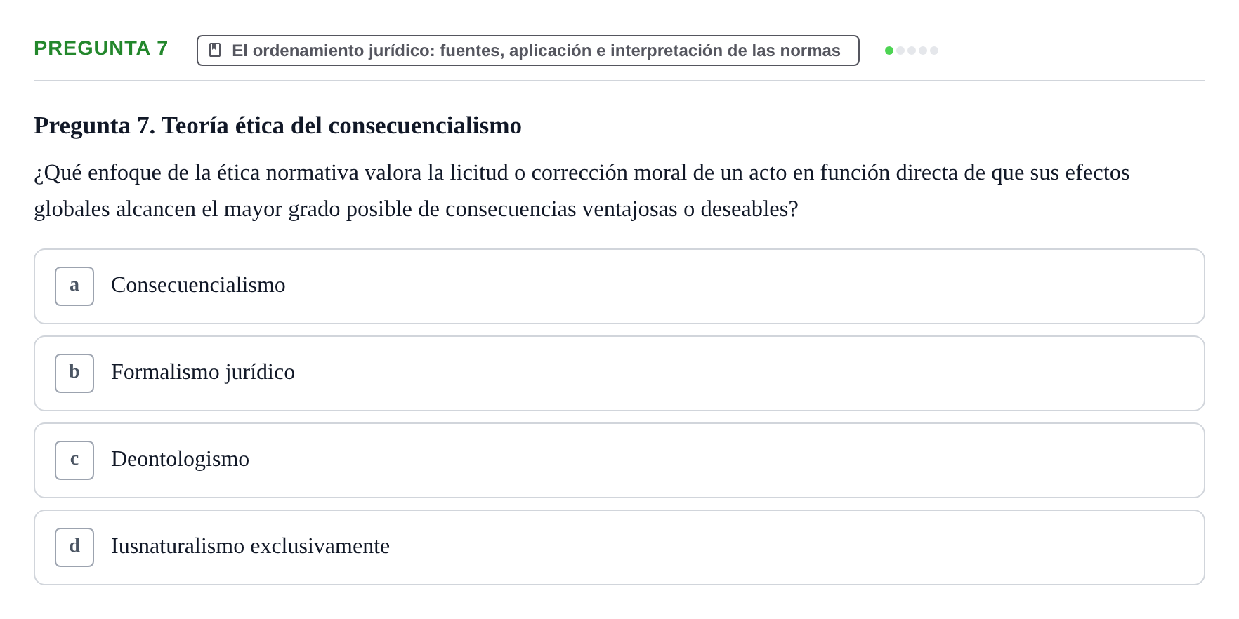 Enunciado: Pregunta 7