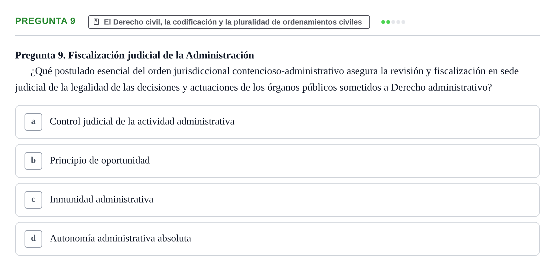 Enunciado: Pregunta 9