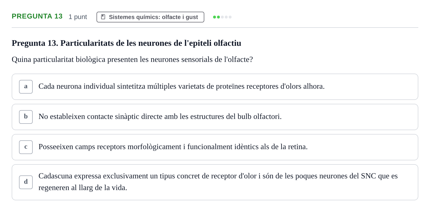 Enunciado: Pregunta 13 · Psicofisiología UB 2025