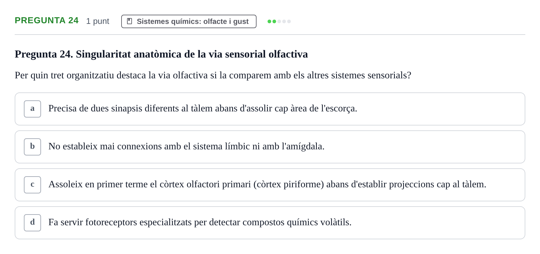 Enunciado: Pregunta 24 · Psicofisiología UB 2025