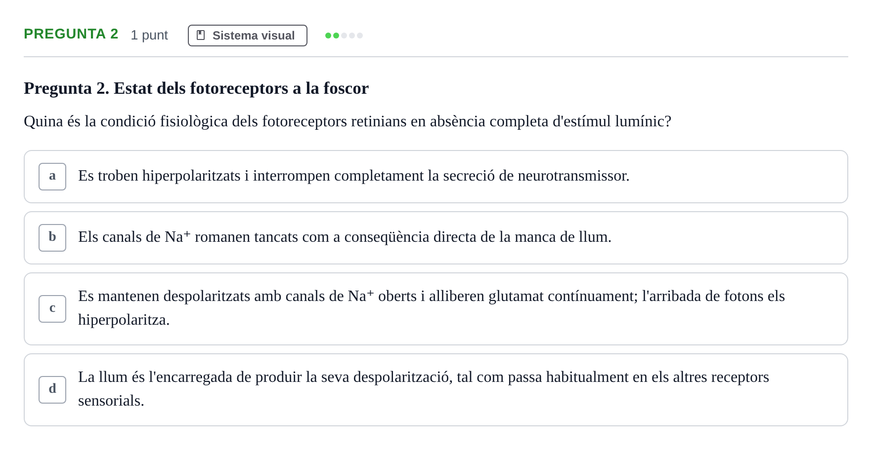 Enunciado: Pregunta 2 · Psicofisiología UB 2025