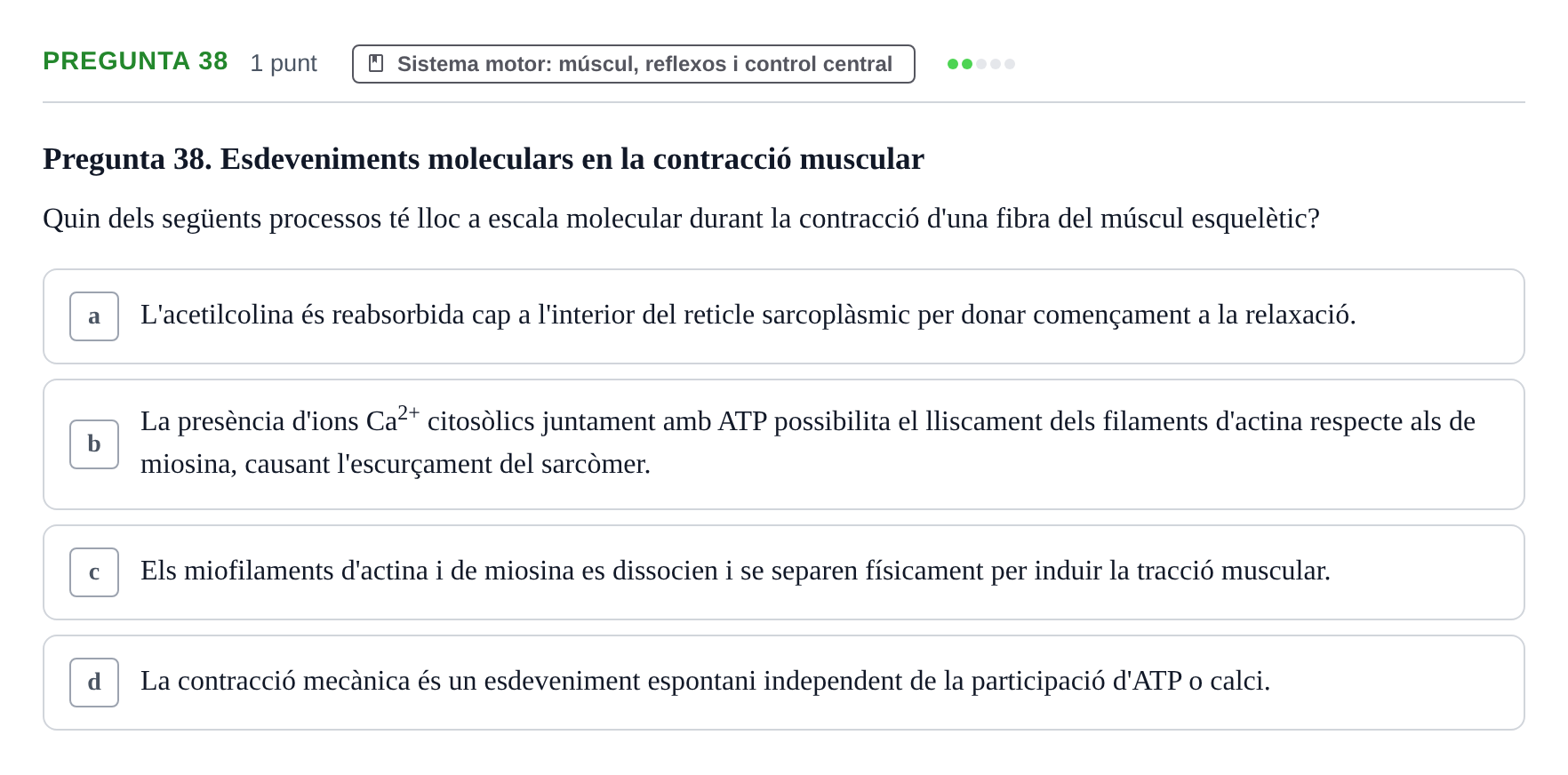 Enunciado: Pregunta 38 · Psicofisiología UB 2025