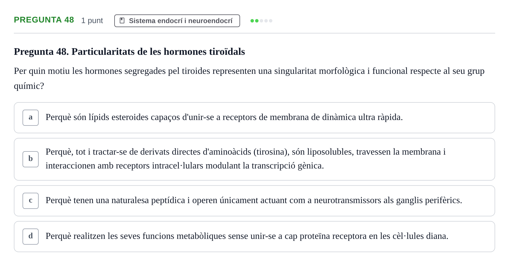 Enunciado: Pregunta 48 · Psicofisiología UB 2025