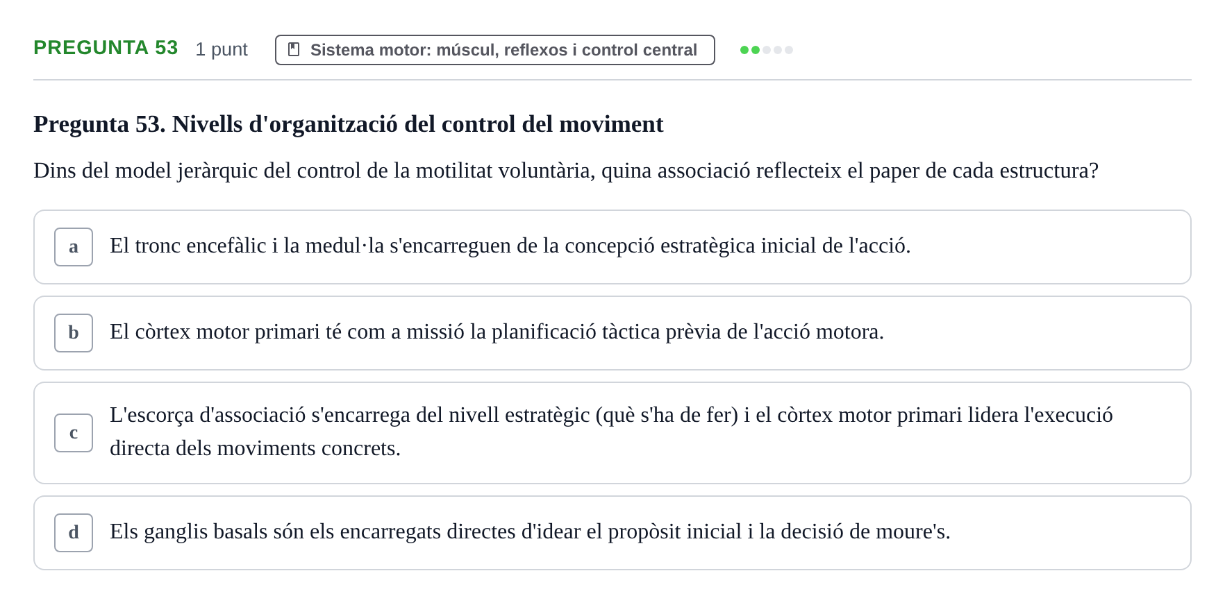 Enunciado: Pregunta 53 · Psicofisiología UB 2025