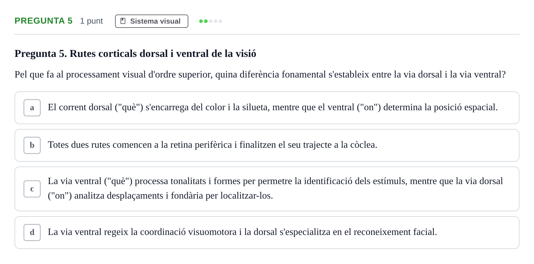 Enunciado: Pregunta 5 · Psicofisiología UB 2025