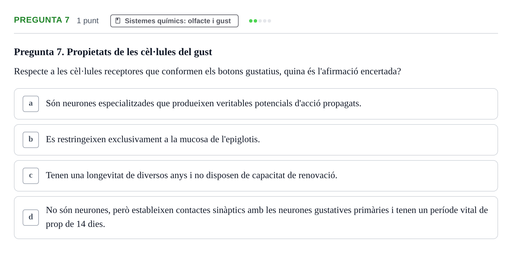 Enunciado: Pregunta 7 · Psicofisiología UB 2025