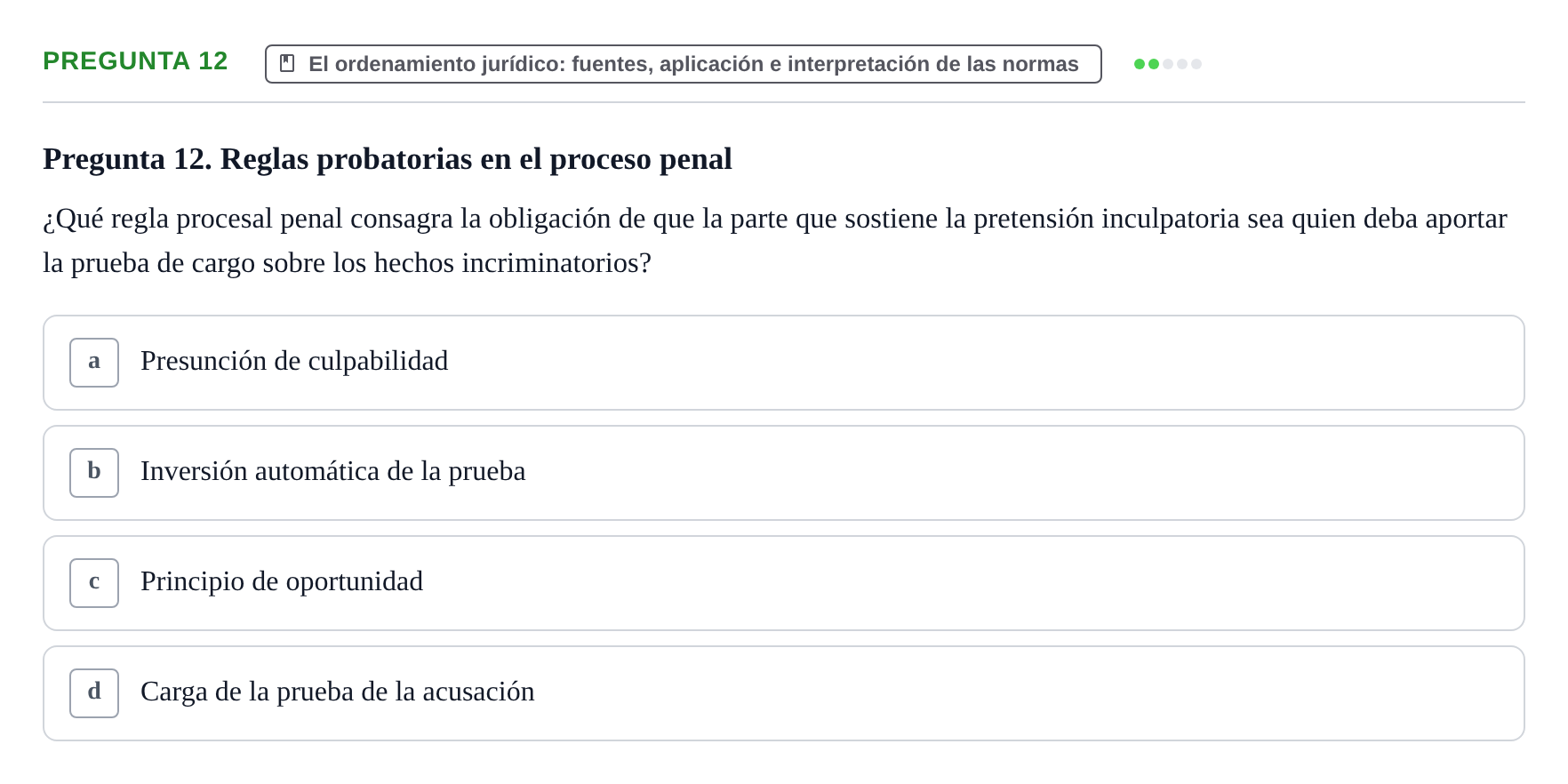 Enunciado: Pregunta 12