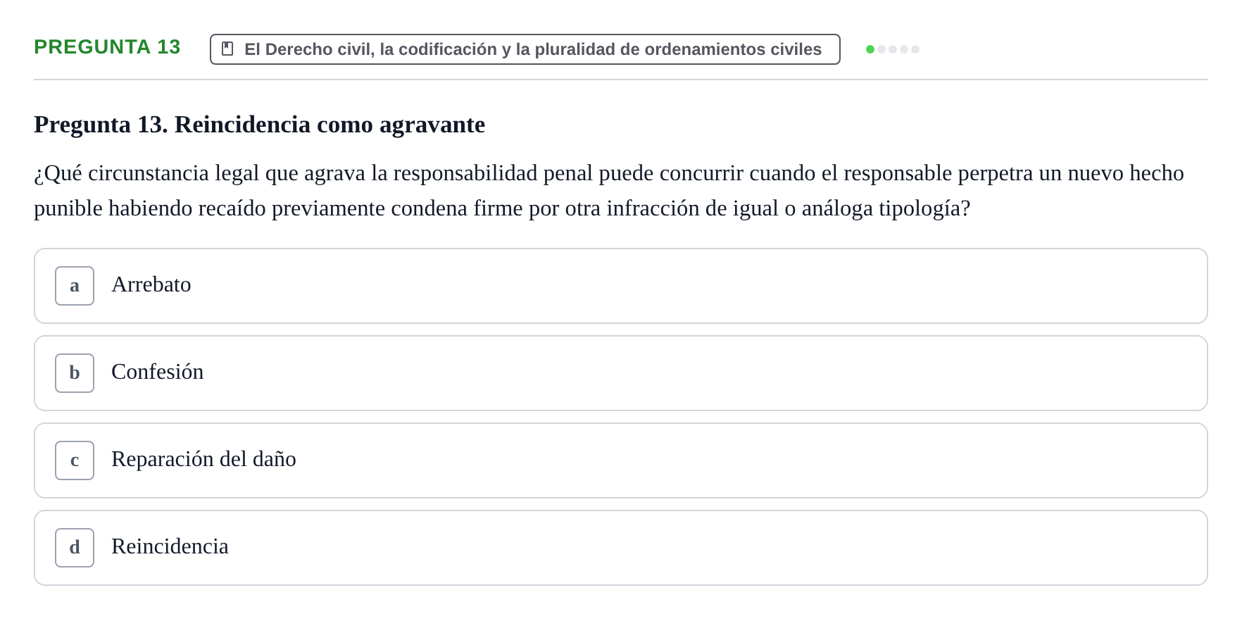 Enunciado: Pregunta 13