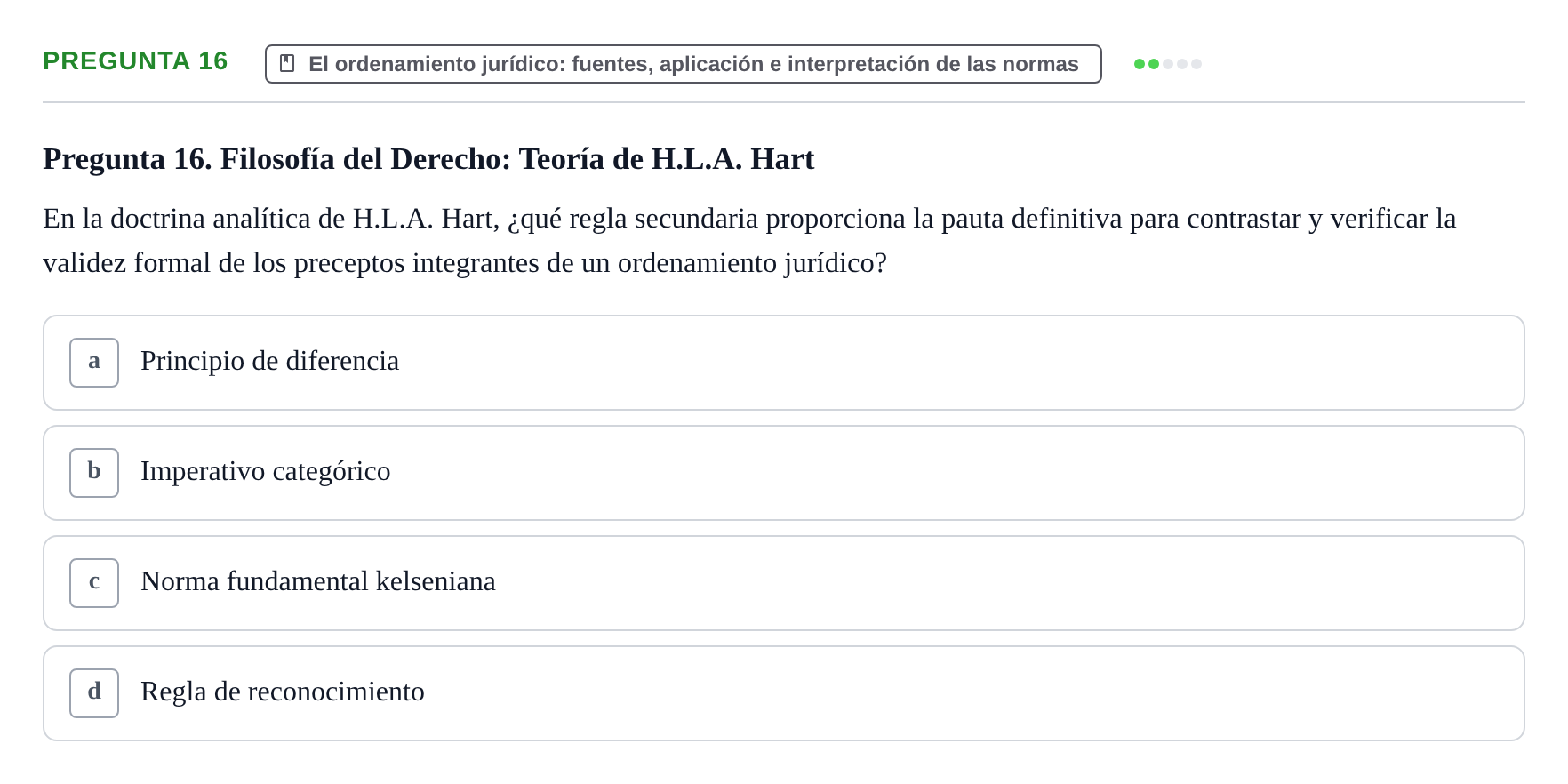 Enunciado: Pregunta 16